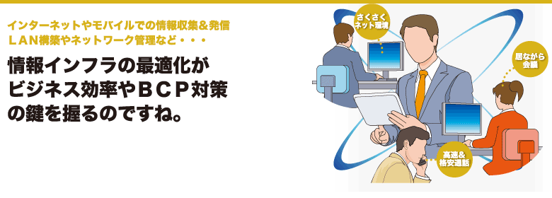 情報インフラの最適化がビジネス効率やBCP対策の鍵